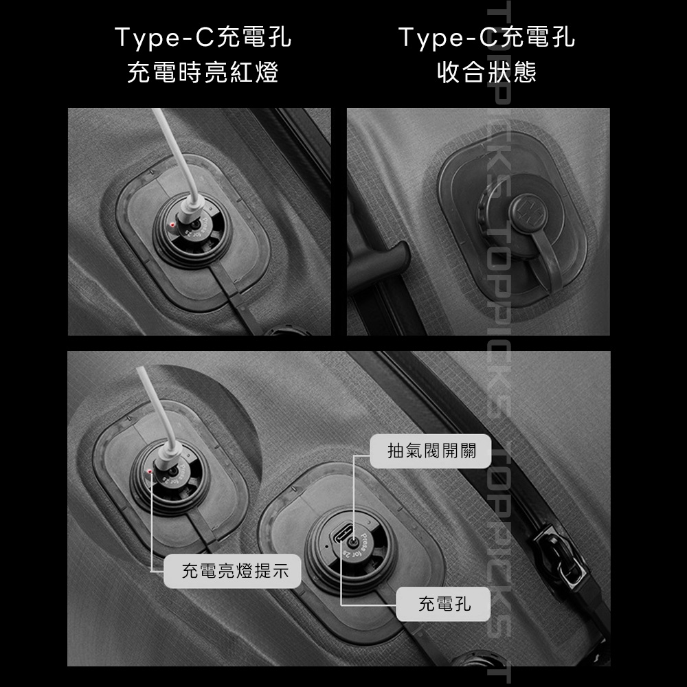 【TOP PICKS】旅行真空壓縮袋 25L大容量 防水收納袋 Type-C快速抽氣 自帶抽氣閥 TPU材質 行李壓縮袋:圖片 6